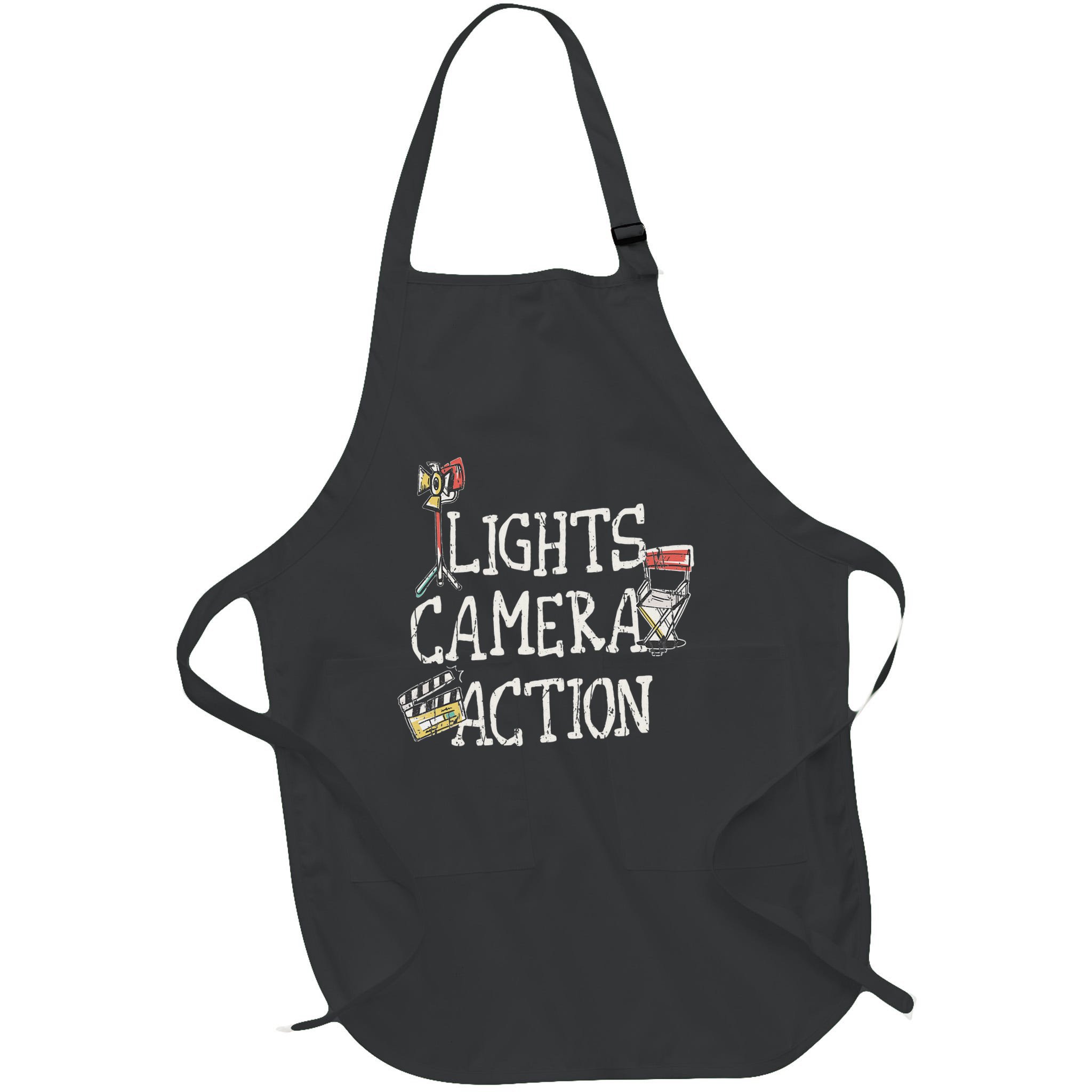 Lights Camera Action Film Director Apron