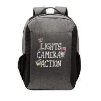 Lights Camera Action Film Director Vector Backpack