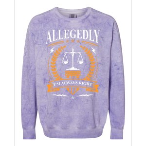 Lawyer Court Attorney Law School Student Gift Future Lawyers Gift Colorblast Crewneck Sweatshirt