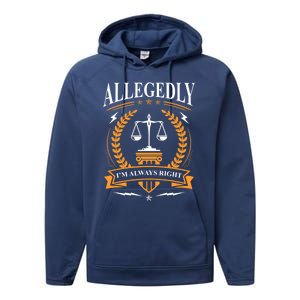 Lawyer Court Attorney Law School Student Gift Future Lawyers Gift Performance Fleece Hoodie