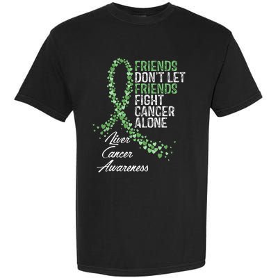 Liver Cancer Awareness Friends Fighter Warrior Support Garment-Dyed Heavyweight T-Shirt