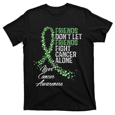 Liver Cancer Awareness Friends Fighter Warrior Support T-Shirt