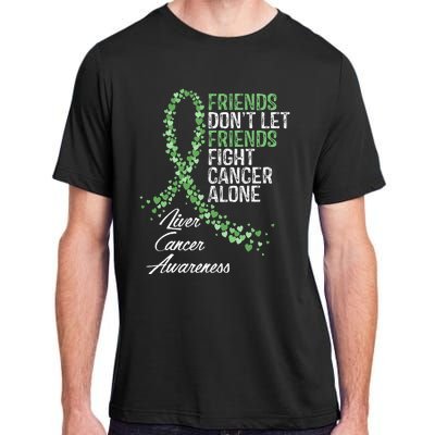 Liver Cancer Awareness Friends Fighter Warrior Support Adult ChromaSoft Performance T-Shirt