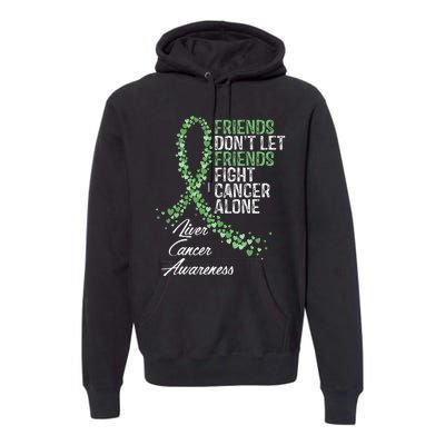 Liver Cancer Awareness Friends Fighter Warrior Support Premium Hoodie