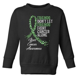 Liver Cancer Awareness Friends Fighter Warrior Support Toddler Sweatshirt