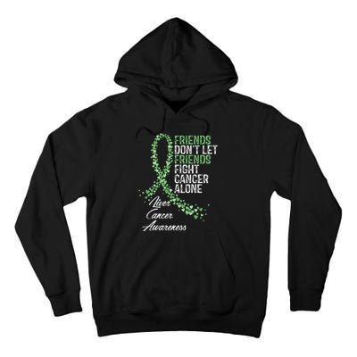 Liver Cancer Awareness Friends Fighter Warrior Support Tall Hoodie