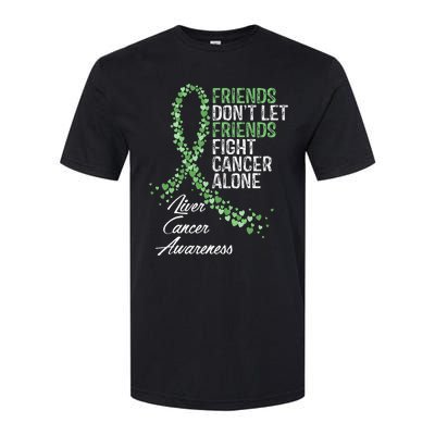 Liver Cancer Awareness Friends Fighter Warrior Support Softstyle CVC T-Shirt