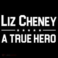 Liz Cheney A True Hero Drawstring Bag