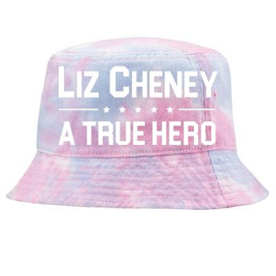 Liz Cheney A True Hero Tie-Dyed Bucket Hat