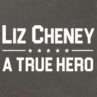 Liz Cheney A True Hero Cotton Canvas Backpack