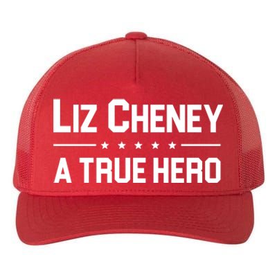 Liz Cheney A True Hero Yupoong Adult 5-Panel Trucker Hat