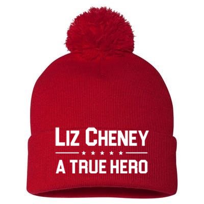 Liz Cheney A True Hero Pom Pom 12in Knit Beanie