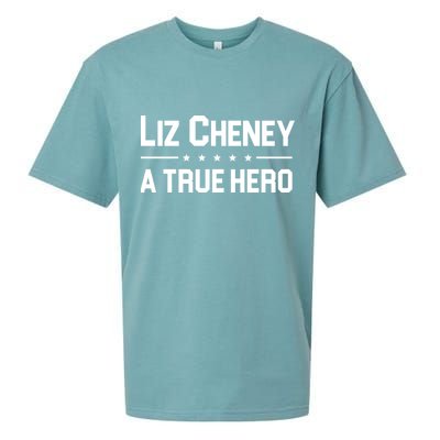 Liz Cheney A True Hero Sueded Cloud Jersey T-Shirt