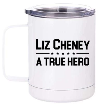 Liz Cheney A True Hero 12 oz Stainless Steel Tumbler Cup