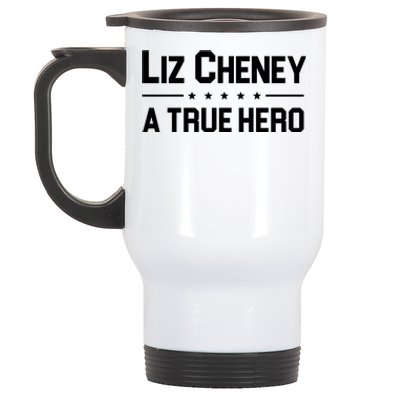 Liz Cheney A True Hero Stainless Steel Travel Mug