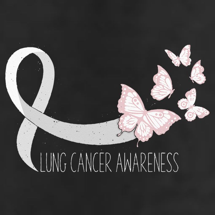 Lung Cancer Awareness Butterfly Carcinoma Ribbon Cool Comfort Performance Bucket Hat