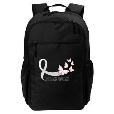 Lung Cancer Awareness Butterfly Carcinoma Ribbon Backpack