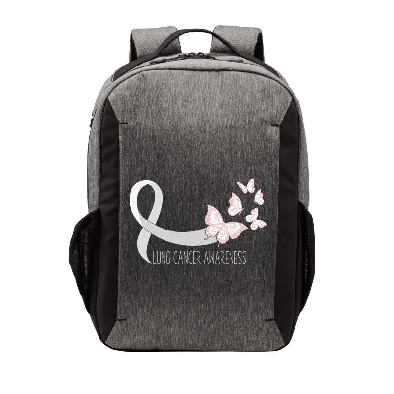 Lung Cancer Awareness Butterfly Carcinoma Ribbon Vector Backpack