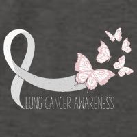 Lung Cancer Awareness Butterfly Carcinoma Ribbon Vector Backpack