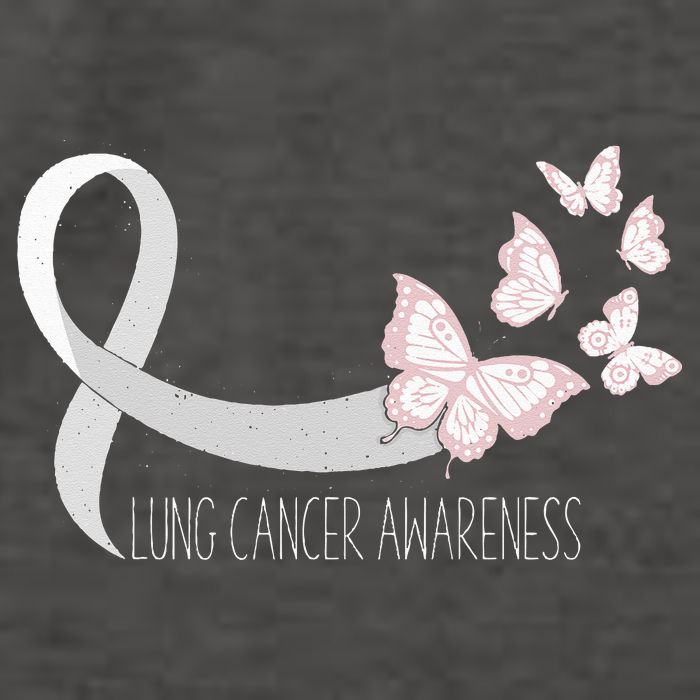 Lung Cancer Awareness Butterfly Carcinoma Ribbon Vector Backpack