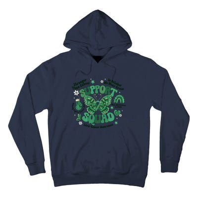 Liver Cancer Awareness Support Squad Butterfly Tall Hoodie