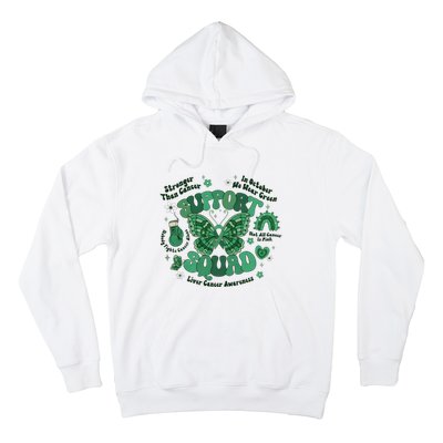 Liver Cancer Awareness Support Squad Butterfly Hoodie