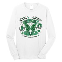 Liver Cancer Awareness Support Squad Butterfly Long Sleeve Shirt