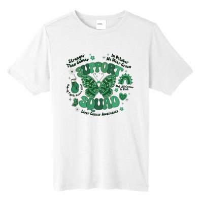 Liver Cancer Awareness Support Squad Butterfly Tall Fusion ChromaSoft Performance T-Shirt