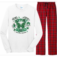 Liver Cancer Awareness Support Squad Butterfly Long Sleeve Pajama Set