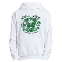 Liver Cancer Awareness Support Squad Butterfly Urban Pullover Hoodie