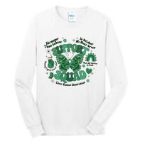 Liver Cancer Awareness Support Squad Butterfly Tall Long Sleeve T-Shirt