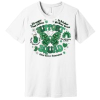 Liver Cancer Awareness Support Squad Butterfly Premium T-Shirt