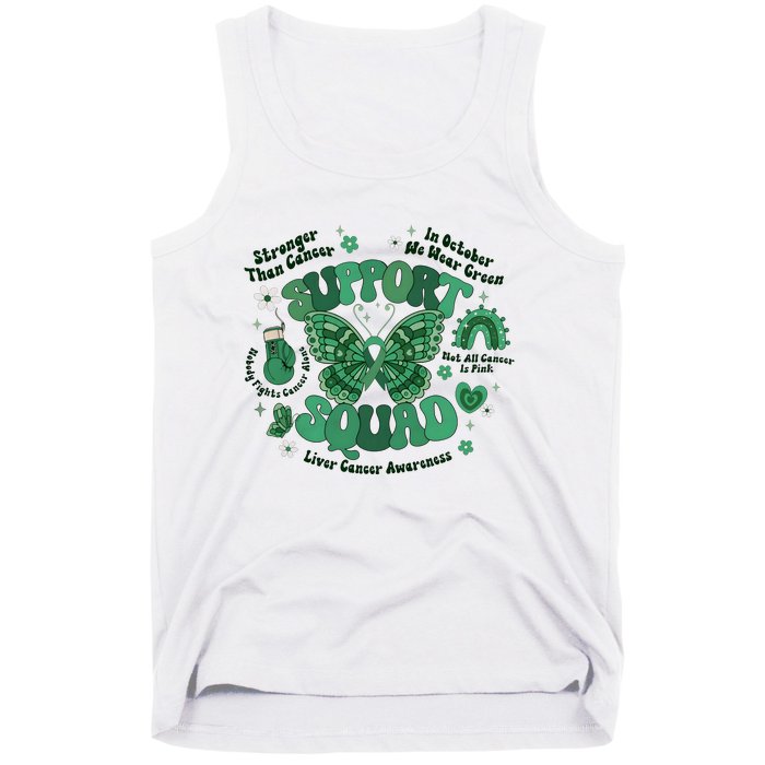 Liver Cancer Awareness Support Squad Butterfly Tank Top