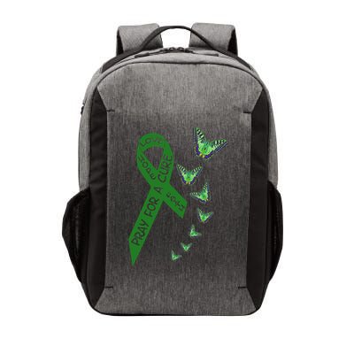 Liver Cancer Awareness Green Ribbon Religious Butterflies Gift Vector Backpack