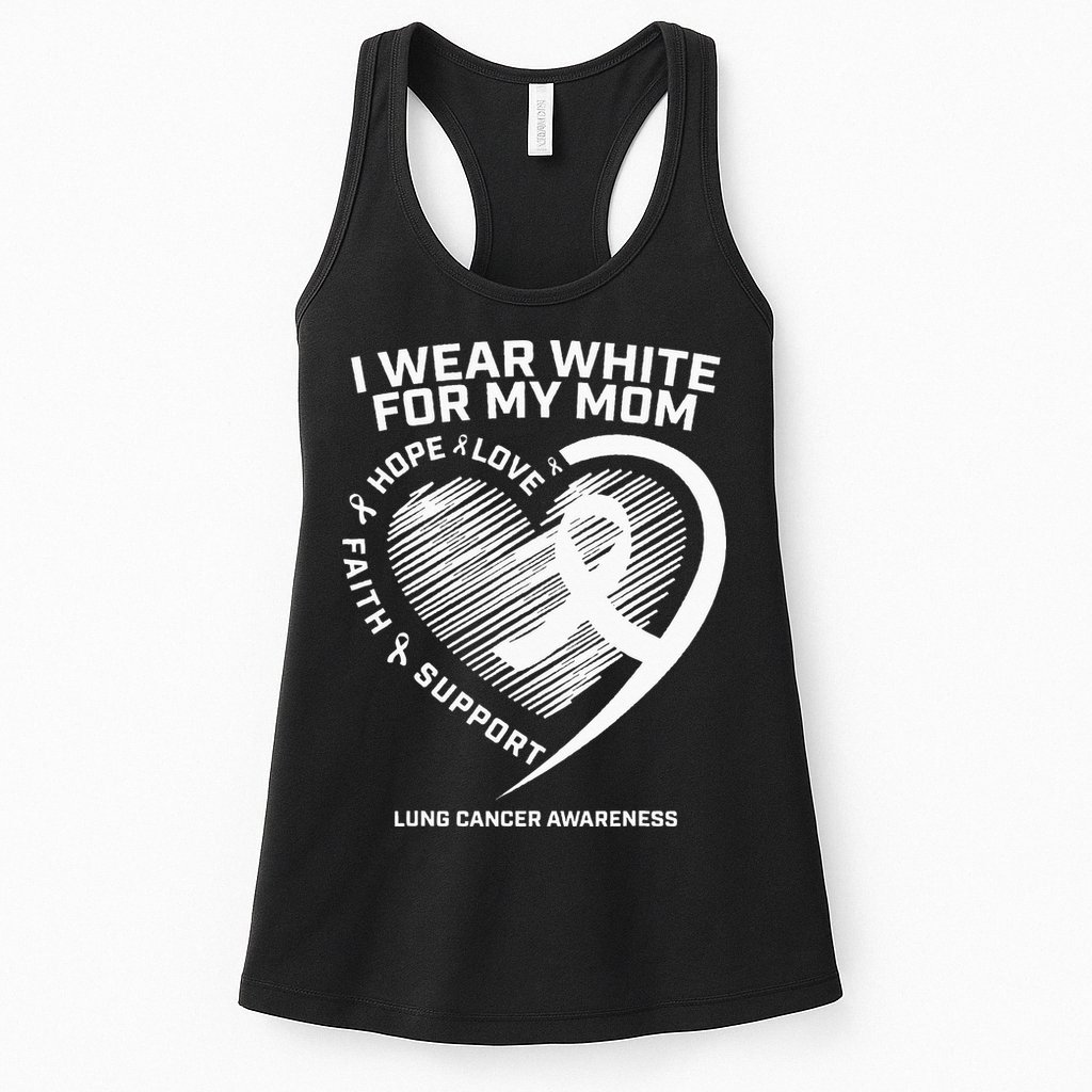 Lung Cancer Awareness Gifts Mom Lung Cancer Ribbon Womens Tank Top