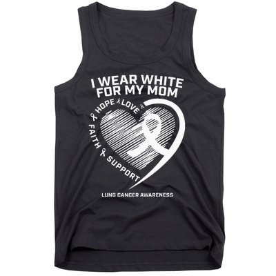 Lung Cancer Awareness Gifts Mom Lung Cancer Ribbon Tank Top