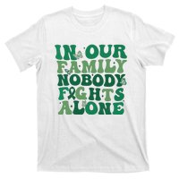 Liver Cancer Awareness In Our Family Nobody Fights Alone T-Shirt