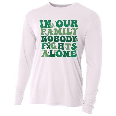 Liver Cancer Awareness In Our Family Nobody Fights Alone Cooling Performance Long Sleeve Crew