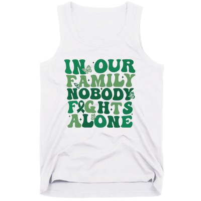 Liver Cancer Awareness In Our Family Nobody Fights Alone Tank Top