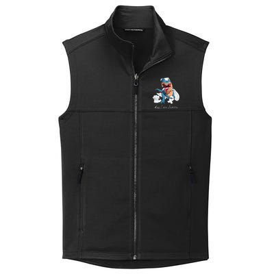 Lung Cancer Awareness Month White Ribbon Trex Collective Smooth Fleece Vest