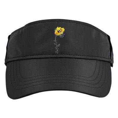 Lung Cancer Awareness Sunflower Adult Drive Performance Visor