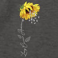 Lung Cancer Awareness Sunflower Vector Backpack