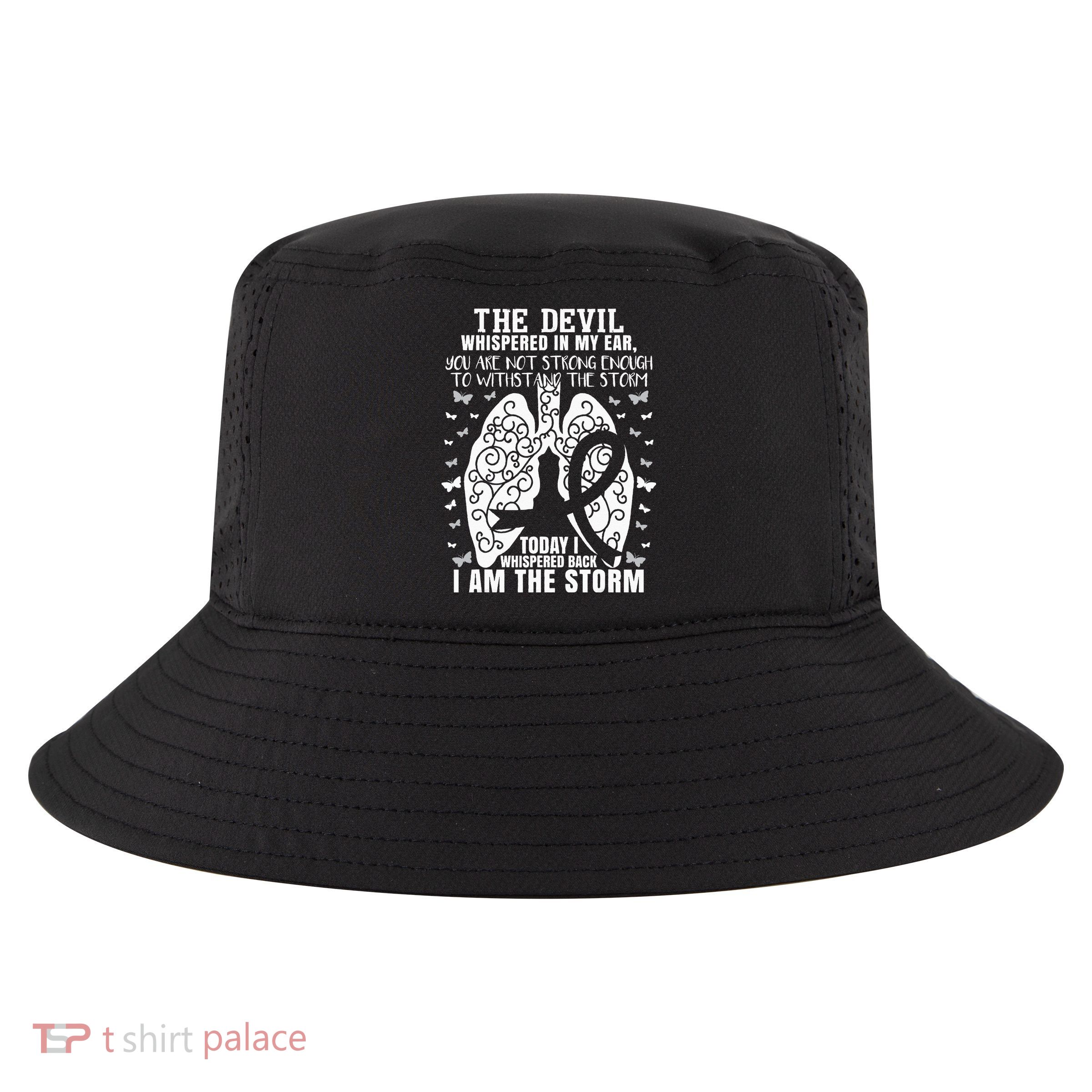 Lung Cancer Awareness Cool Comfort Performance Bucket Hat