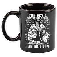 Lung Cancer Awareness 11oz C Handle Ceramic Mug