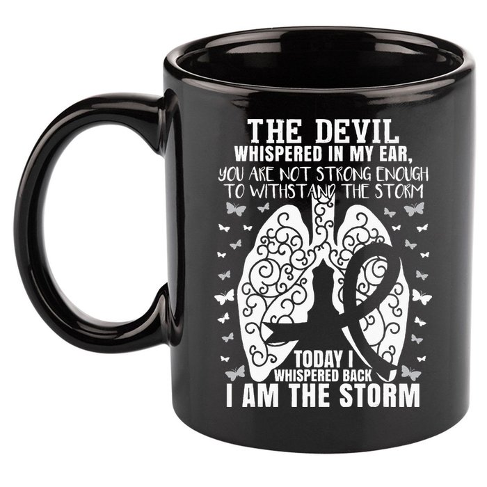 Lung Cancer Awareness 11oz C Handle Ceramic Mug