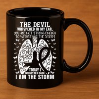 Lung Cancer Awareness 11oz C Handle Ceramic Mug