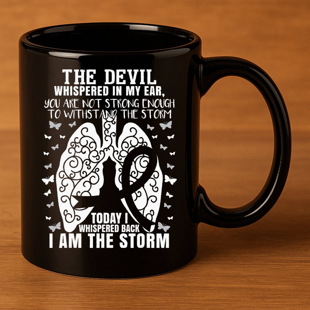 Lung Cancer Awareness 11oz C Handle Ceramic Mug
