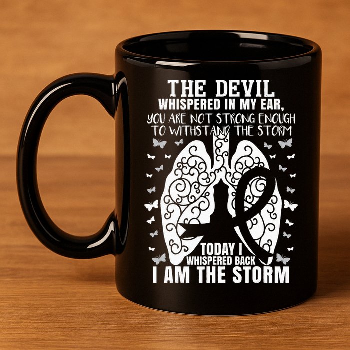 Lung Cancer Awareness 11oz C Handle Ceramic Mug