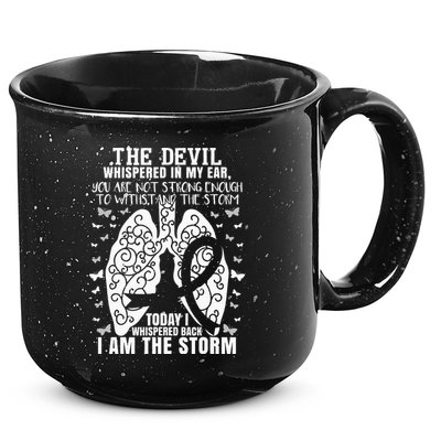 Lung Cancer Awareness 15oz Campfire Ceramic Mug