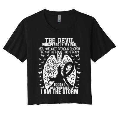 Lung Cancer Awareness Crop Top